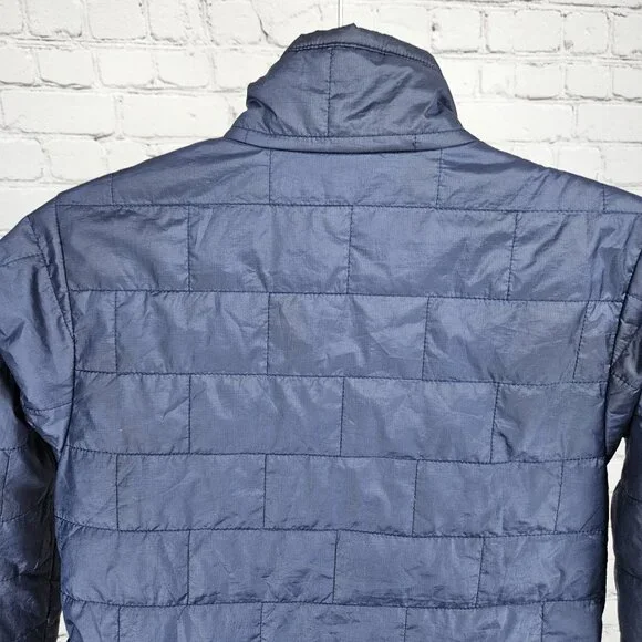 Patagonia Blue PrimaLoft Full Zip Insulated Zip Pockets Puffer Jacket Kids 10 M - Picture 10 of 16